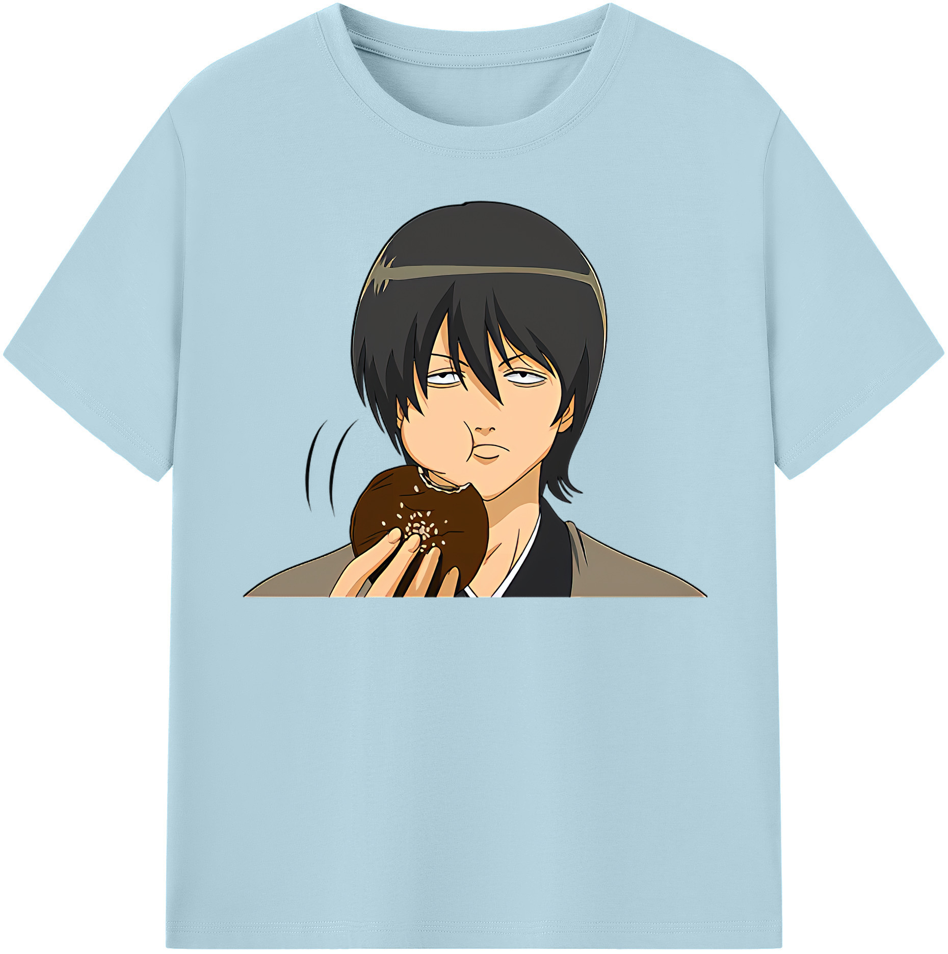 （画像用） ぎんたま 坂田銀時（さかたぎんとき） 神楽 志村新八（しむら しんぱち） GINTAMA Sakata Gintoki Kagura Shimura Shinpachi 綿100％半袖Tシャツ（フロントプリント）